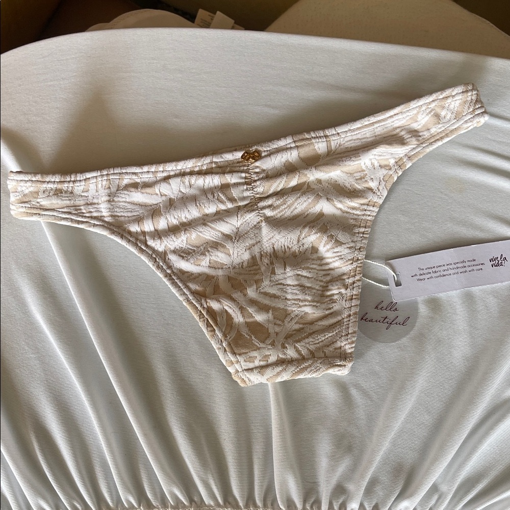 PilyQ Beige Bikini Bottom